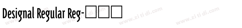 Designal Regular Reg字体转换